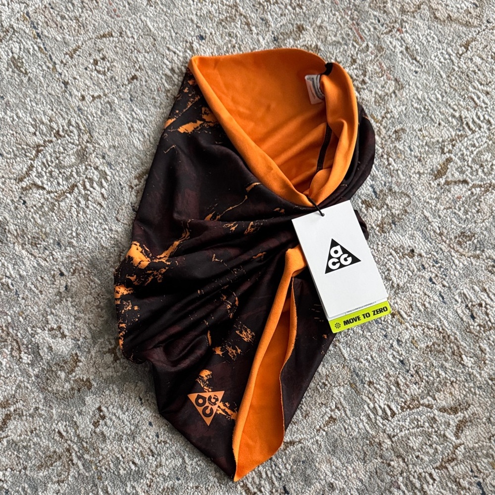 Nike ACG Black and Orange Neck gaiter